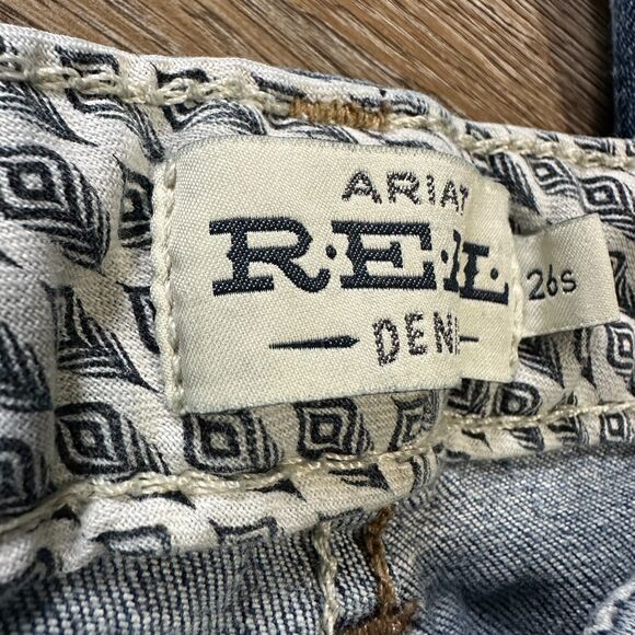 Ariat Real Denim Womens Jeans Katrina Boot Bootcut 26 Short Dark Wash Mid Rise - Picture 2 of 7